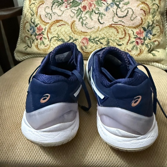 ASICS Deep Blue Athletic Shoes with White Highlights - Picture 3 of 4